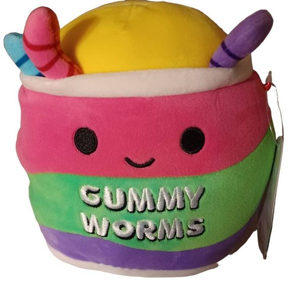 Kellytoy Other - Squishmallow Silver the Gummy Worm specializes in horoscopes. 8 inch